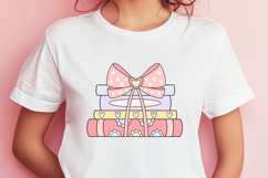 Valentine bookish clipart, Romance books png, Valentines day Product Image 4