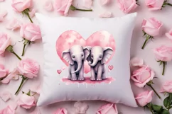 Valentines Day Animal Couple Clipart, Valentine Couple Product Image 4