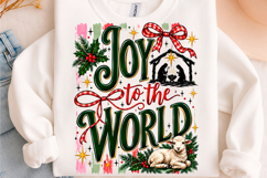 Joy to the World Nativity Christmas PNG Product Image 1