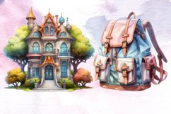 Pastel School Sublimation Clipart Bundle, Pastel School Product Image 5