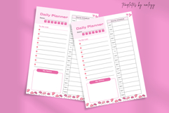 Productivity Aesthetic Daily Planner Template Editable Canva Product Image 2