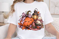 Pretty Little Coven Cuties PNG, Cute Witchy Pumpkin Hallowee Product Image 4