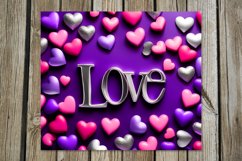 Valentine Inscription | 8 purple Skinny tumbler designs Product Image 4