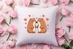 Couple Cat Cup Valentine Clipart, Valentines Clipart Product Image 4