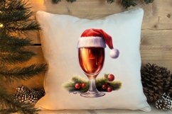 Christmas Wine Cup Sublimation Clipart Product Image 4