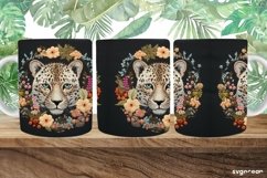 Embroidery Leopard Mug | 11 oz | Sublimation Product Image 1