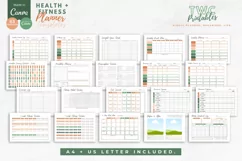 Health & Fitness Planner Canva Templates | 63 Pages | TERRA Product Image 4