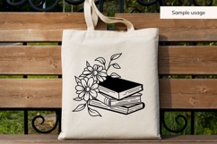 Books And Flowers SVG Product Image 4