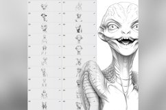 50 Procreate Reptiloids Stamp Brushes Product Image 7