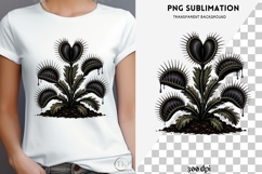 Gothic venus flytrap png design for T-shirts Product Image 4