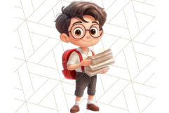 Boy Teacher Clipart PNG, Cute Male Teacher Illustration Product Image 4
