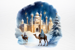 Christmas Nativity Watercolor Clipart PNG Product Image 4