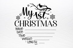 Baby First Christmas Ornament SVG Product Image 4