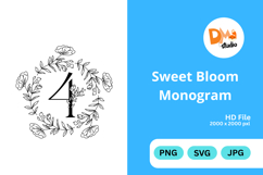 Sweet Bloom Monogram Product Image 1