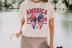 America 1776 Land Of The Free PNG T-Shirt|4th of July PNG Product Image 4