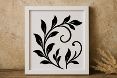 Swirling Floral Decoration SVG Product Image 1