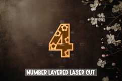 Daisy Numbers 0-9 Laser cut, Home decor Laser Cut Product Image 7
