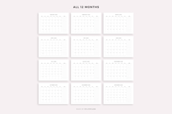 2029 Monthly Calendar with Notes, Landscape, Printable Product Image 4