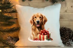 Pets Love Christmas Watercolor Clipart, Christmas PNG Product Image 4