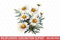 Wildflowers Sublimation Clipart Product Image 1