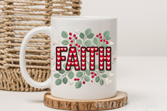 Faith Embroidery PNG, Floral Christian Sublimation Product Image 3
