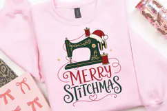 Sewing Christmas PNG, Merry Stitchmas PNG, Vintage Sewing Product Image 3