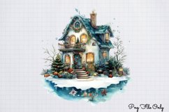 Christmas Mermaid Clipart Bundle PNG Product Image 5