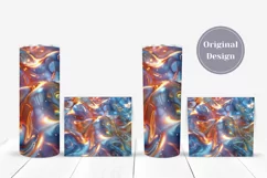 Liquid Tumbler Sublimation Designs, Water Tumbler Wrap PNG Product Image 4