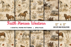 Faith Horses Western Junk Journal JPG Product Image 1