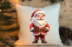 Watercolor Santa Claus Sublimation Clipart, Santa PNG Product Image 4