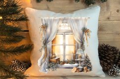 Christmas Window Sublimation Clipart, Christmas Window Product Image 4