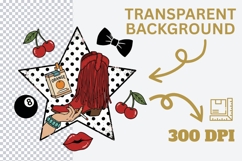 Retro Western Cowgirl Sublimation PNG Product Image 4