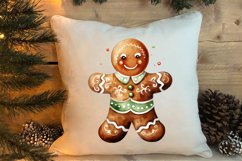 Gingerbread Man Sublimation Clipart, Gingerbread Man Clipart Product Image 4