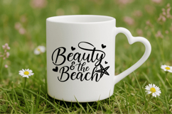 Beauty &amp; the Beach SVG Design, Summer &amp; Beach SVG Design Product Image 4