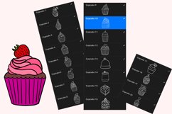 20 Cupcake Valentine brush stamp set Product Image 4