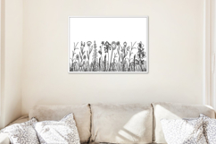 Wildflower Line Art Embroidery Design Product Image 4