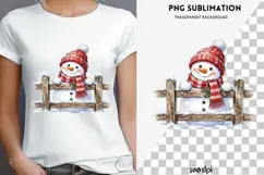 Christmas peeking character png design for T-shirts Product Image 4
