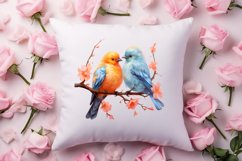 Breeds of Valentine Kissing Birds, Valentine's Day Clipart Product Image 4