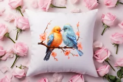 Breeds of Valentine Kissing Birds, Valentine's Day Clipart Product Image 4
