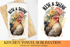 Rise &amp; Shine, Farmhouse Kitchen Towel, Kitchen Towel Product Image 1