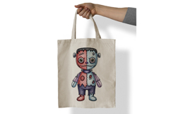 Frankenstein Monster Stitched Doll Halloween Voodoo PNG Cute Product Image 7