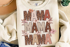 Retro Floral Mama Sublimation, Mother&#039;s Day Png Product Image 4