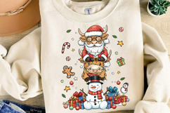 Highland Cow and Snowman Christmas Sublimation,Christmas Png Product Image 4
