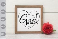 God is Great Christian Quote SVG Design Product Image 2