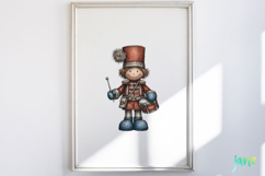 Whimsical Blue Christmas Clipart Product Image 2