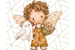 Halloween Fairy Clipart PNG, Spooky Cute Character Art Product Image 4