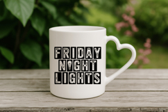 Friday Night Lights PNG Sublimation | Soccer PNG Design Product Image 4