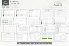 Health & Fitness Planner Canva Templates | 63 Pg | SAGE Product Image 4