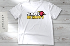Simply Be Happy - SVG Design Product Image 4
