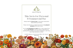 Golden Bloom - Classic Autumn Florals Clipart Bundle Product Image 4